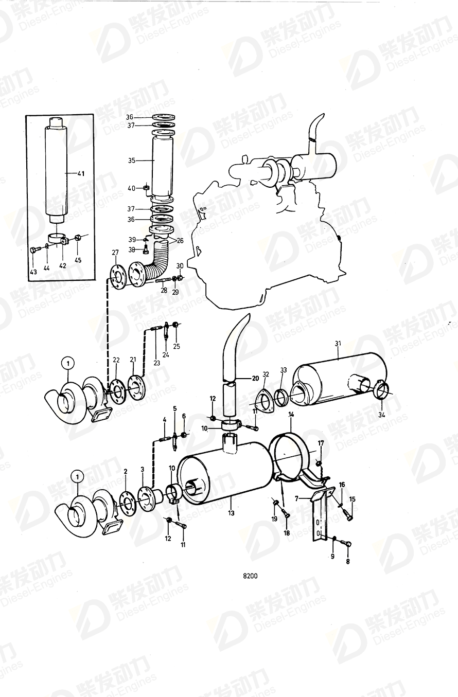 volvo penta Support 847557 Drawing volvo penta Support 847557 Drawing